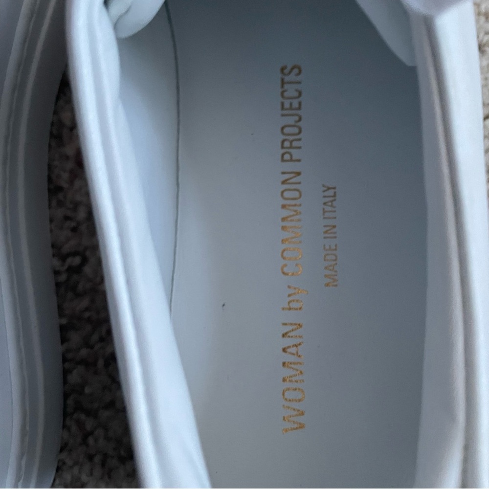 Common Projects Woman Achilles Low Leather Sneakers in Size EU 40 US 10 White - Picture 5 of 7